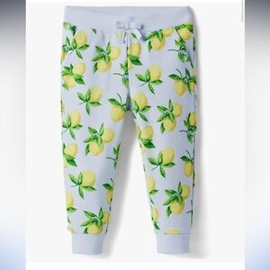 Janie and Jack Girls Lemon French Terry Jogger Pants in Size 10